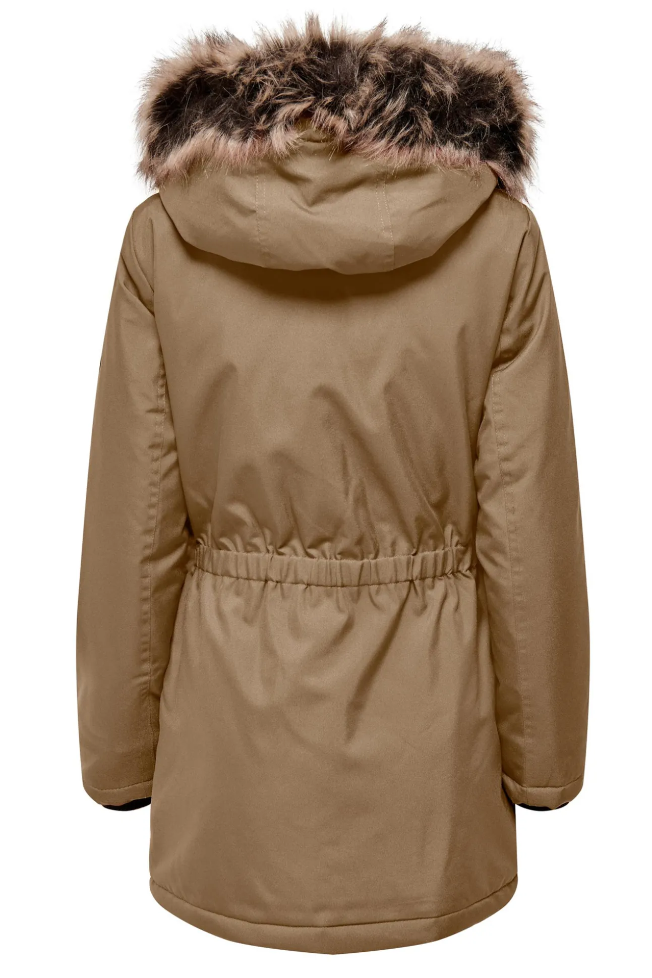 Parka Con Capucha Y Pelo