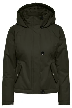 Parka Corta Con Capucha