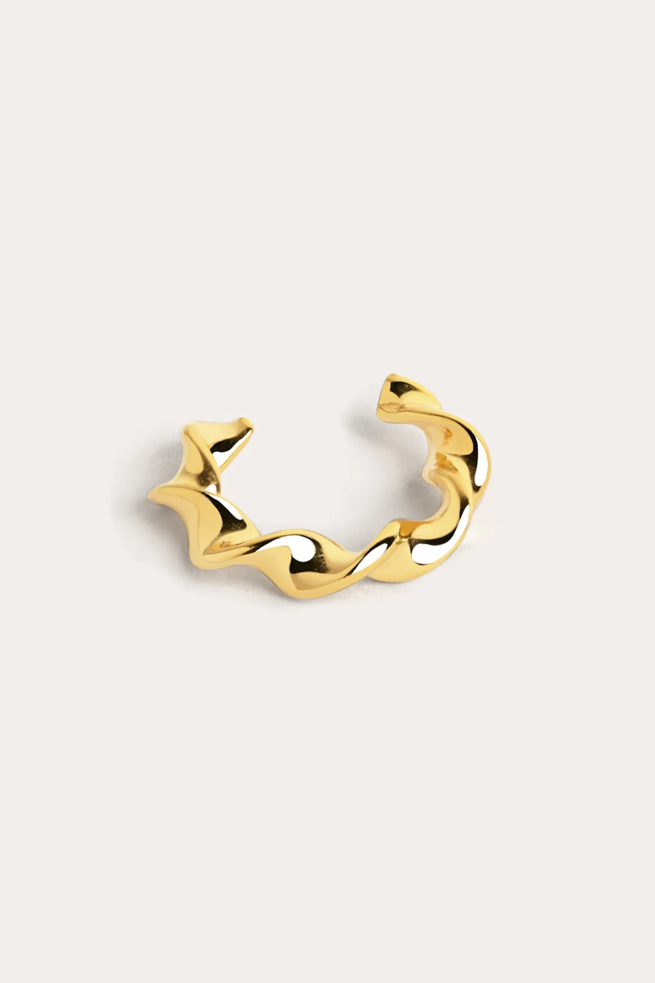 Pendiente Suelto Ear Cuff Twine Oro