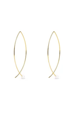 Pendientes Arch Pearl Oro