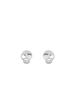 Pendientes Calavera Plata