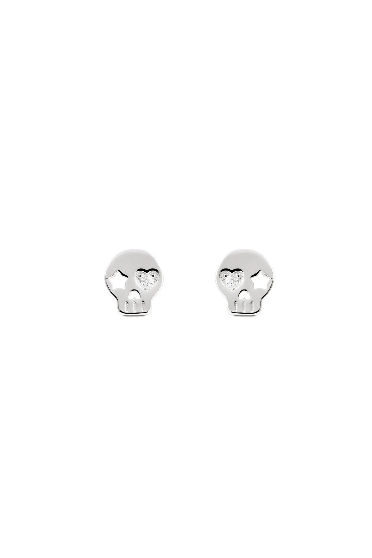Pendientes Calavera Plata