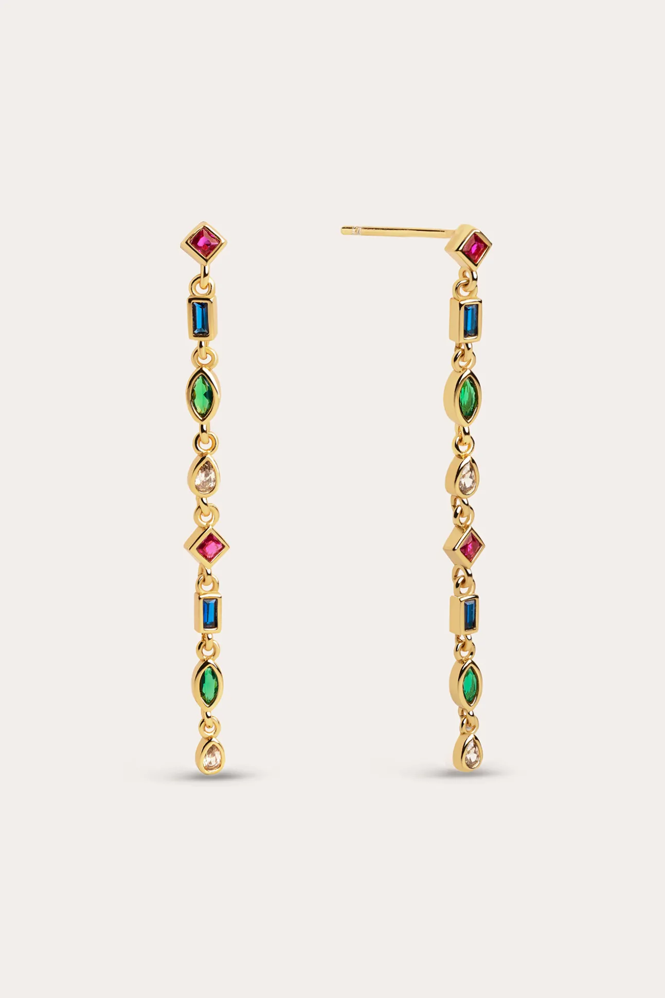 Pendientes Cascade Colors Oro