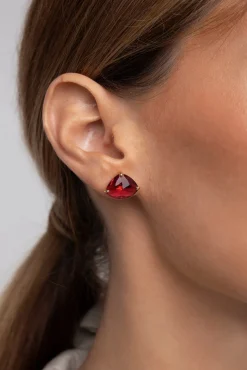 Pendientes Drop M Raspberry Oro