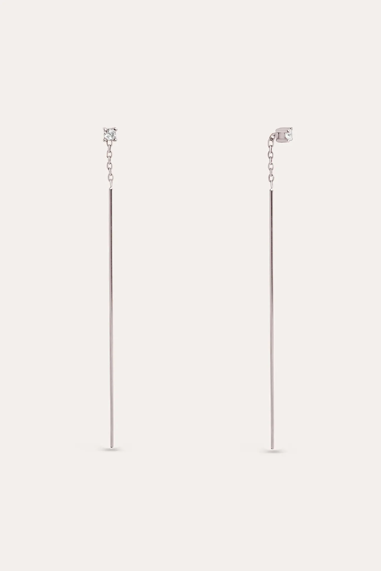 Pendientes Falling Stick Spark Plata