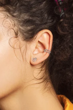 Pendientes Heart Shape Plata