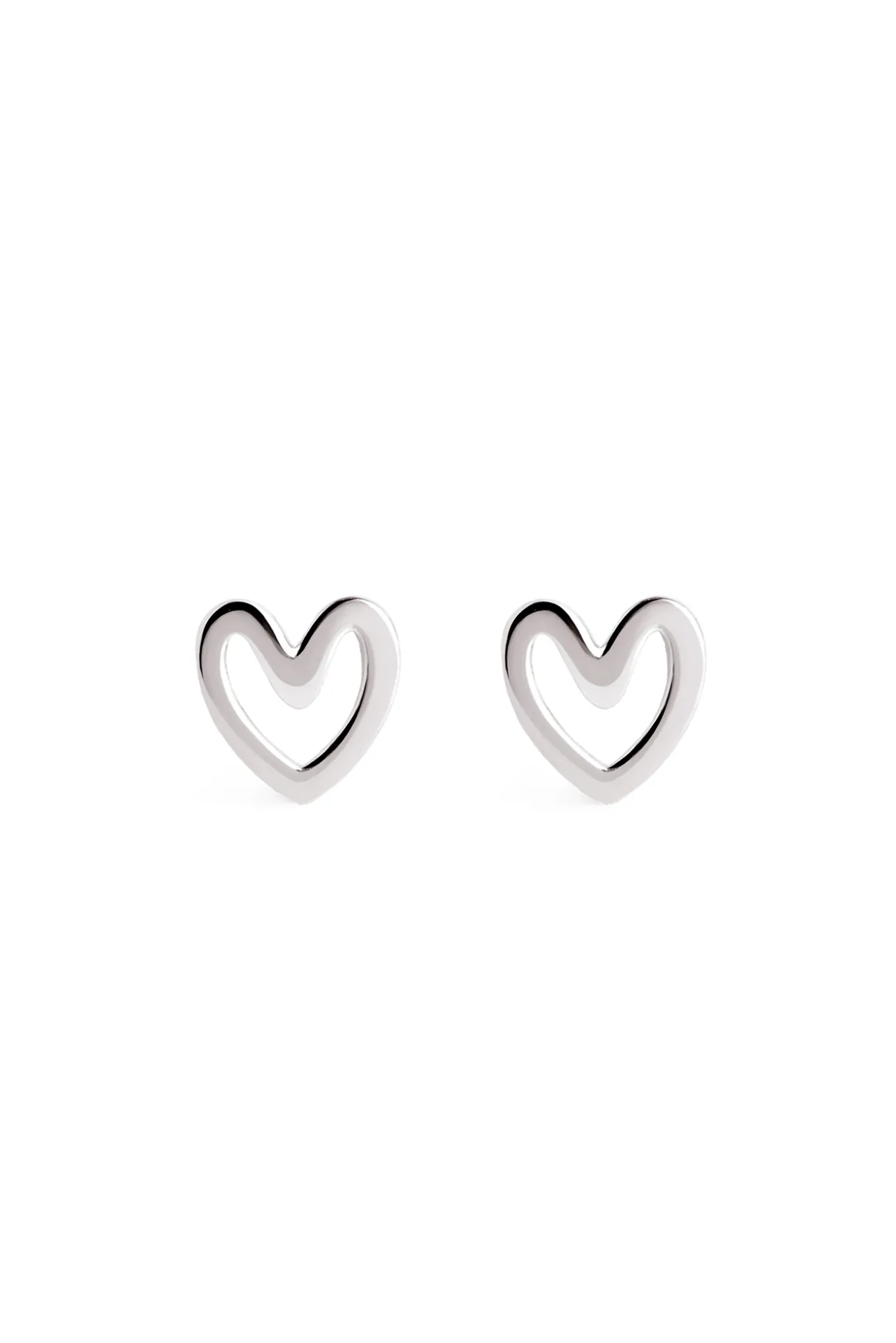 Pendientes Heart Shape Plata