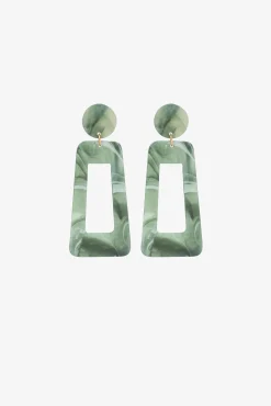 Pendientes Largos Con Detalles De Colores