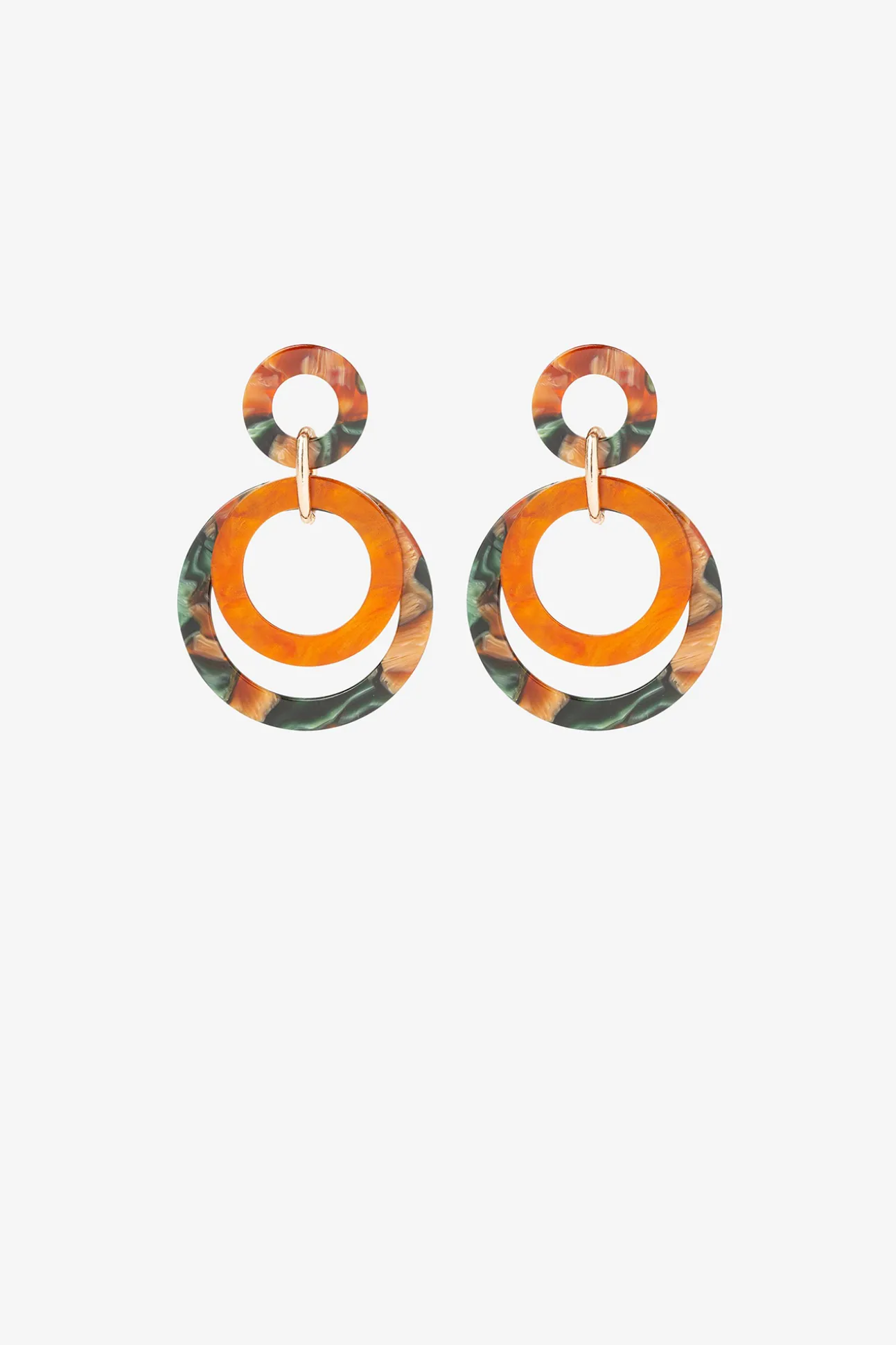 Pendientes Largos Con Detalles De Colores