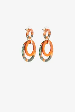 Pendientes Largos Con Detalles De Colores