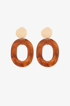 Pendientes Largos Con Detalles De Colores
