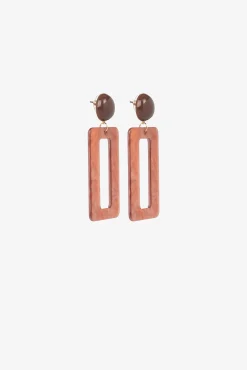 Pendientes Largos Con Detalles De Colores
