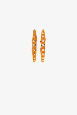 Pendientes Largos Con Textil