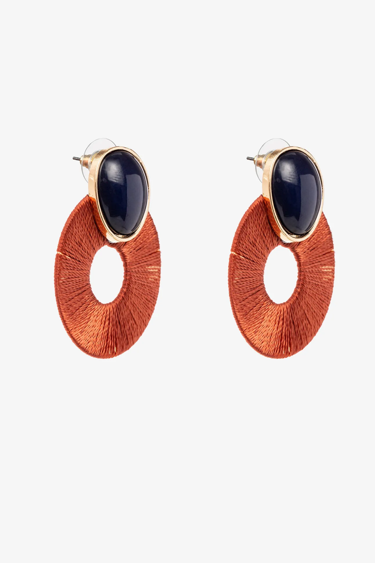 Pendientes Largos En Tela