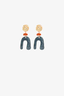 Pendientes Medianos Con Detalles De Colores
