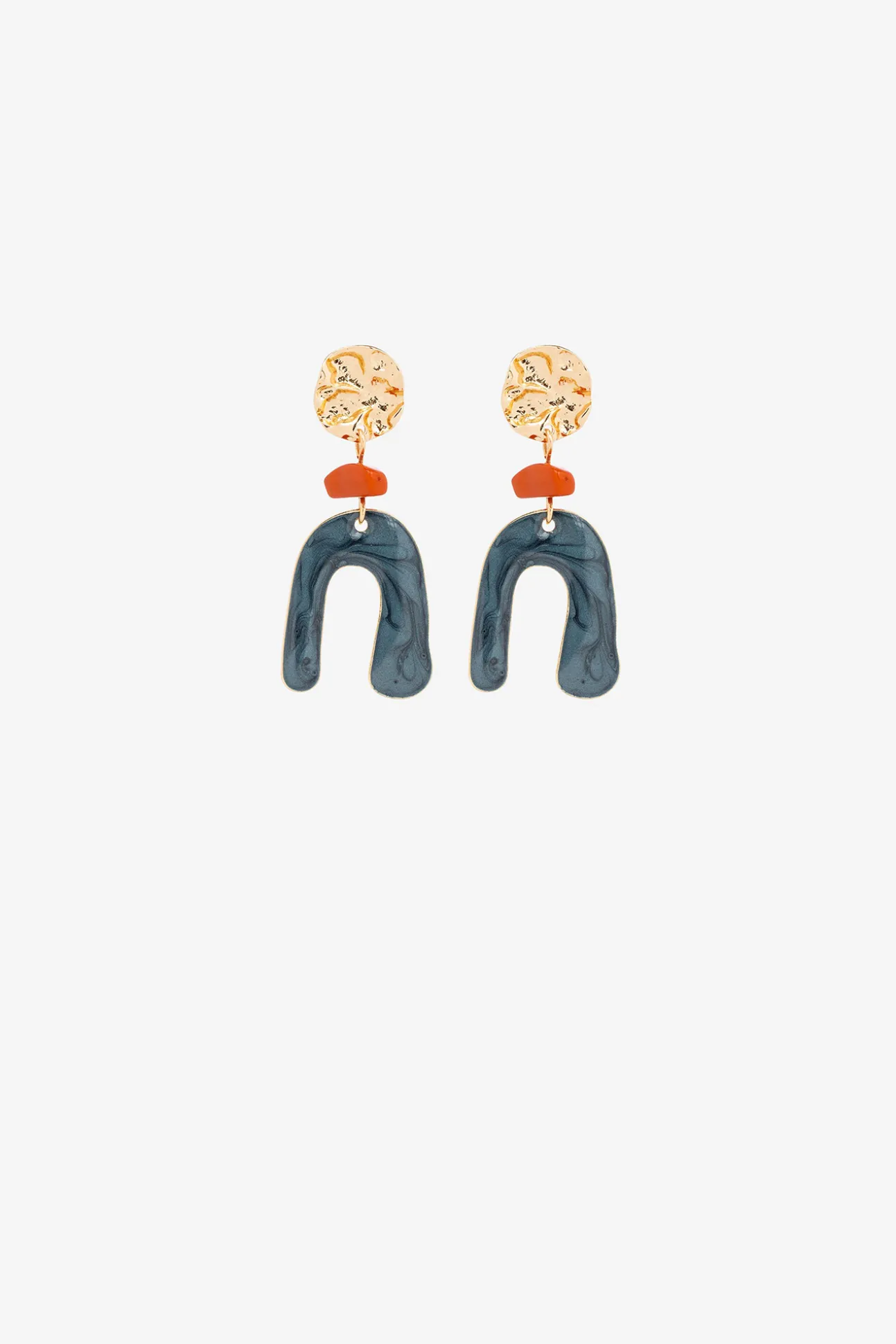 Pendientes Medianos Con Detalles De Colores