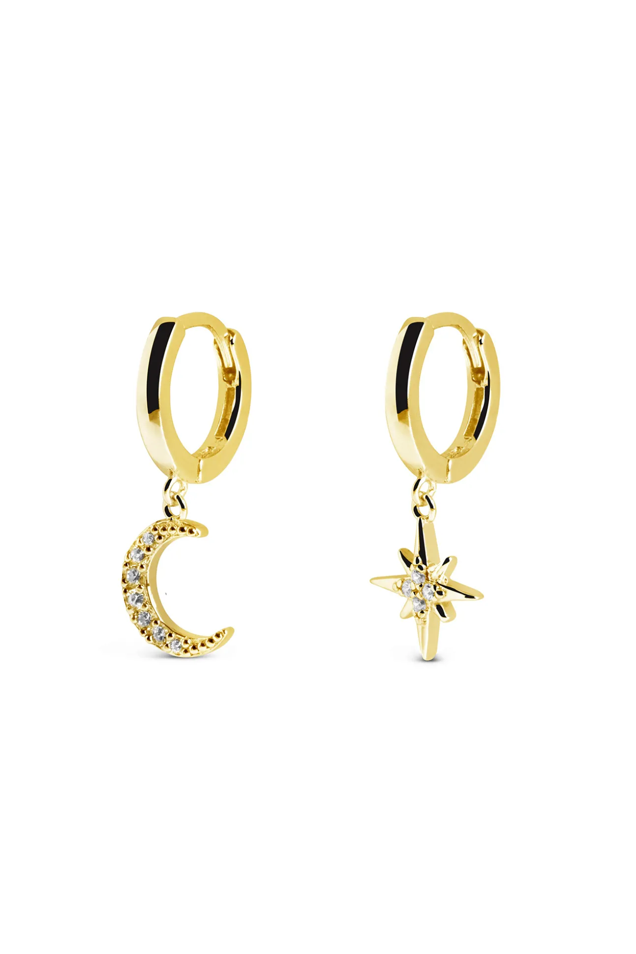 Pendientes Polar Moon Spark Oro