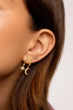Pendientes Polar Moon Spark Oro