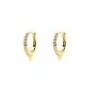 Pendientes Single Rolling Spark Oro