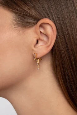 Pendientes Star Punk Colors Oro