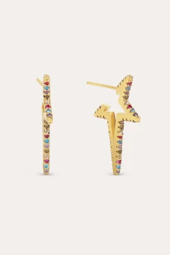 Pendientes Star Punk Colors Oro