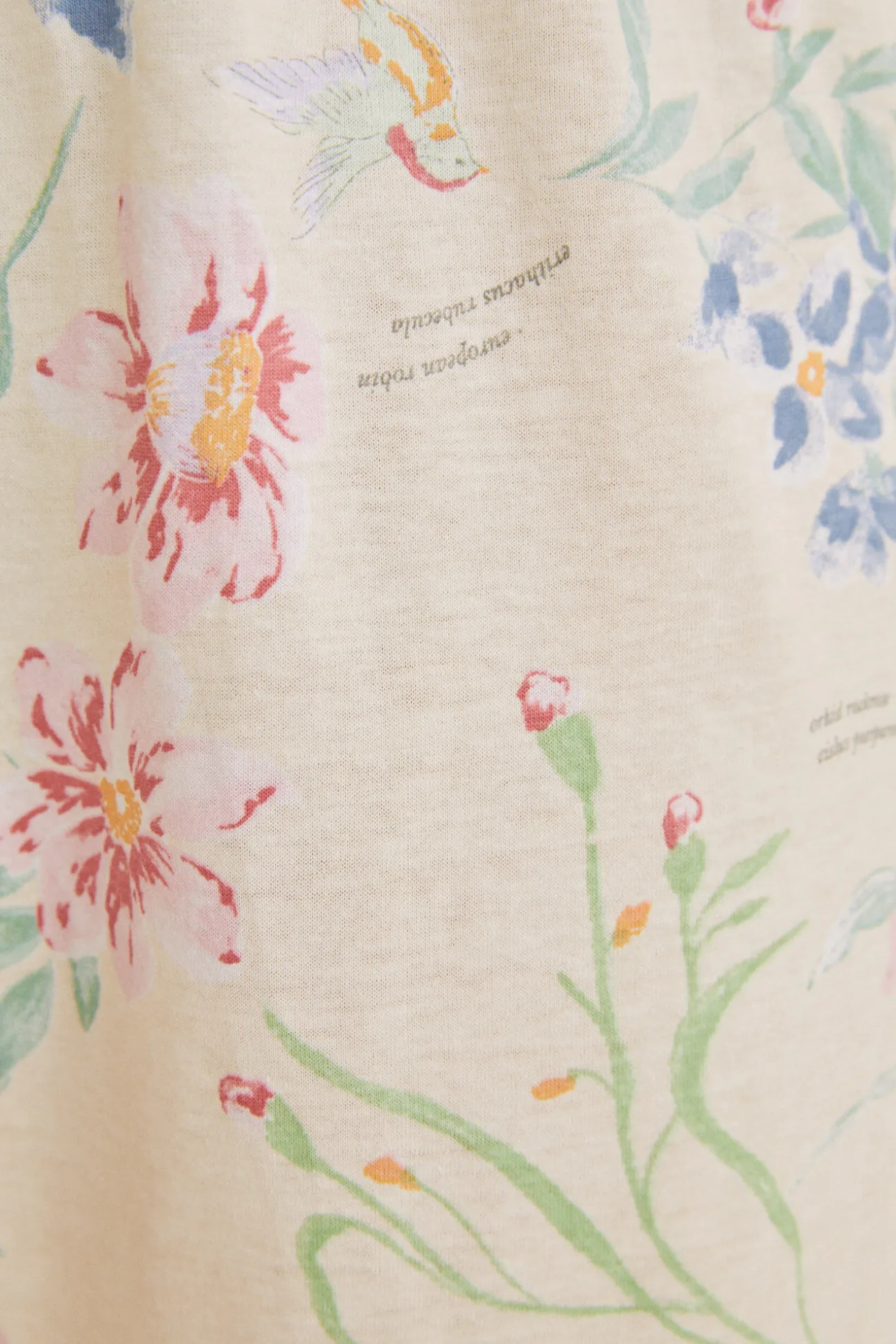 Pijama 100% Algodon Capri Blanco Flores