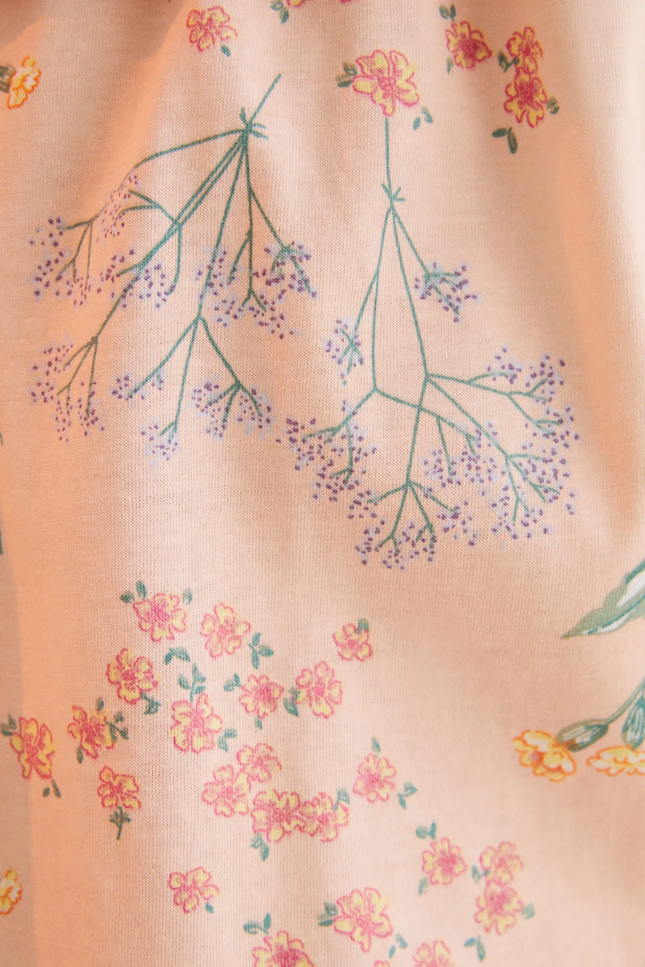 Pijama Corto 100% Algodon Flores