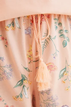 Pijama Corto 100% Algodon Flores