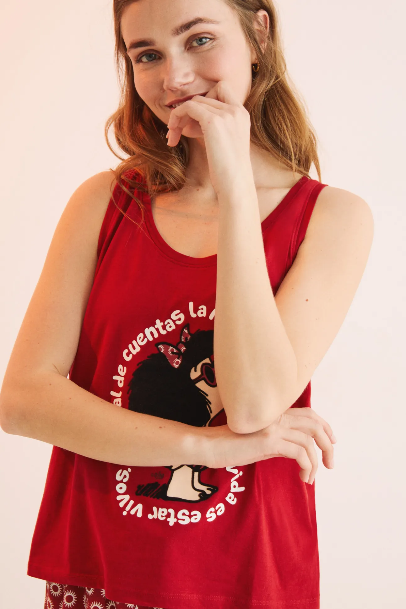 Pijama Corto 100% Algodon Mafalda