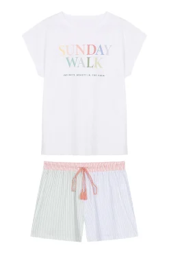 Pijama Corto 100% Algodon Multicolor