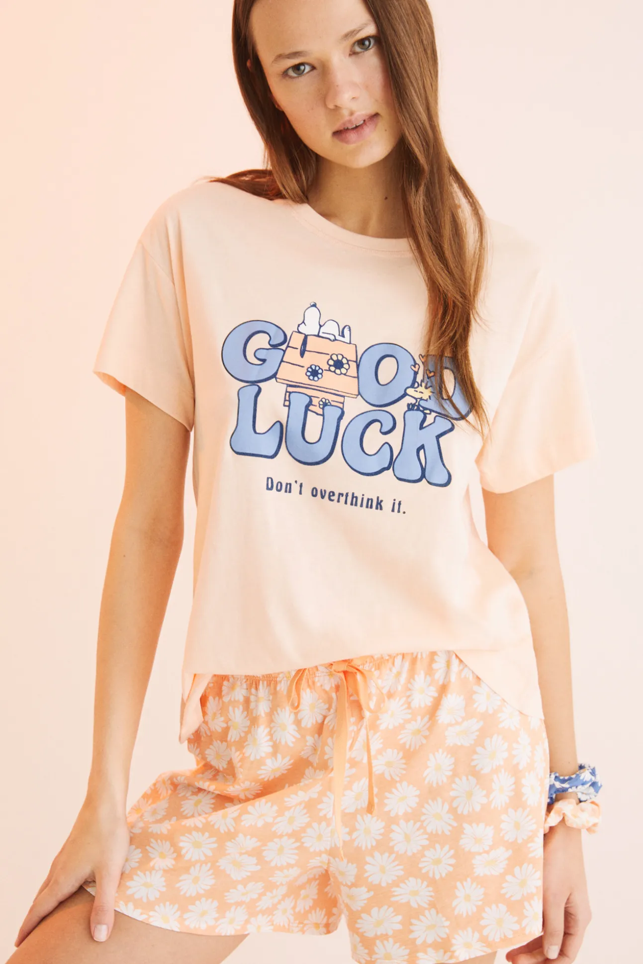 Pijama Corto 100% Algodon Snoopy