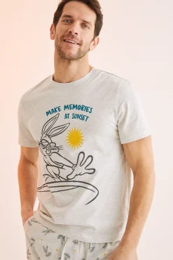 Pijama Corto Hombre 100% Algodon Bugs Bunny