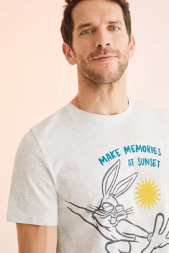 Pijama Corto Hombre 100% Algodon Bugs Bunny