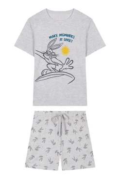 Pijama Corto Hombre 100% Algodon Bugs Bunny