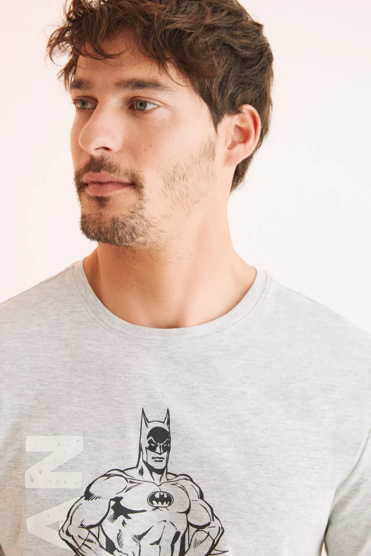 Pijama Corto Hombre 100% Algodon Batman