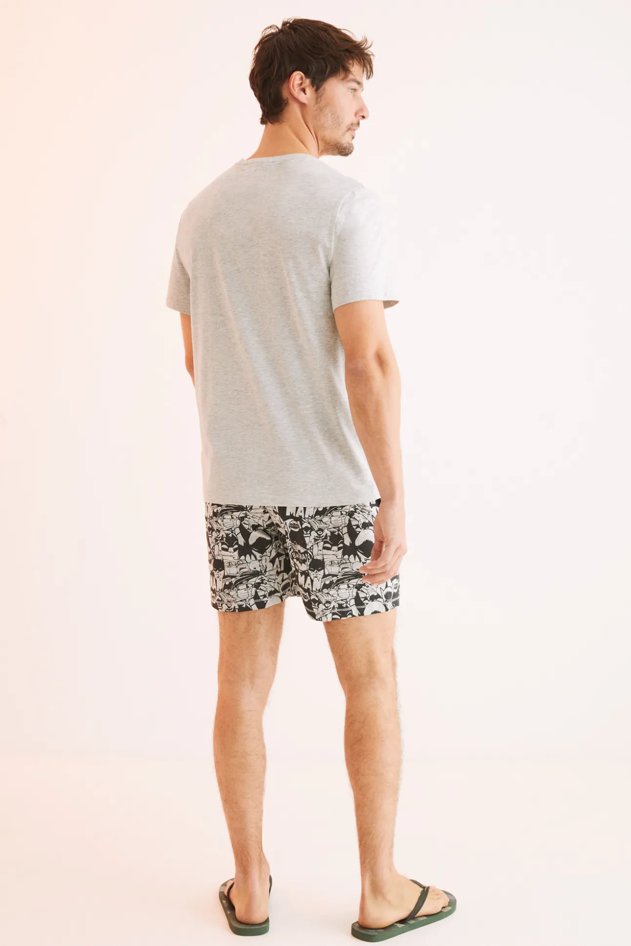 Pijama Corto Hombre 100% Algodon Batman