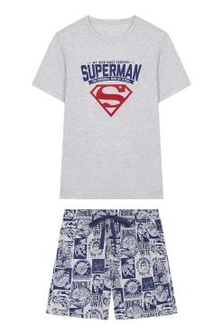 Pijama Corto Hombre 100% Algodon Superman