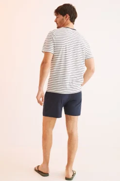 Pijama Corto Hombre Algodon Rayas