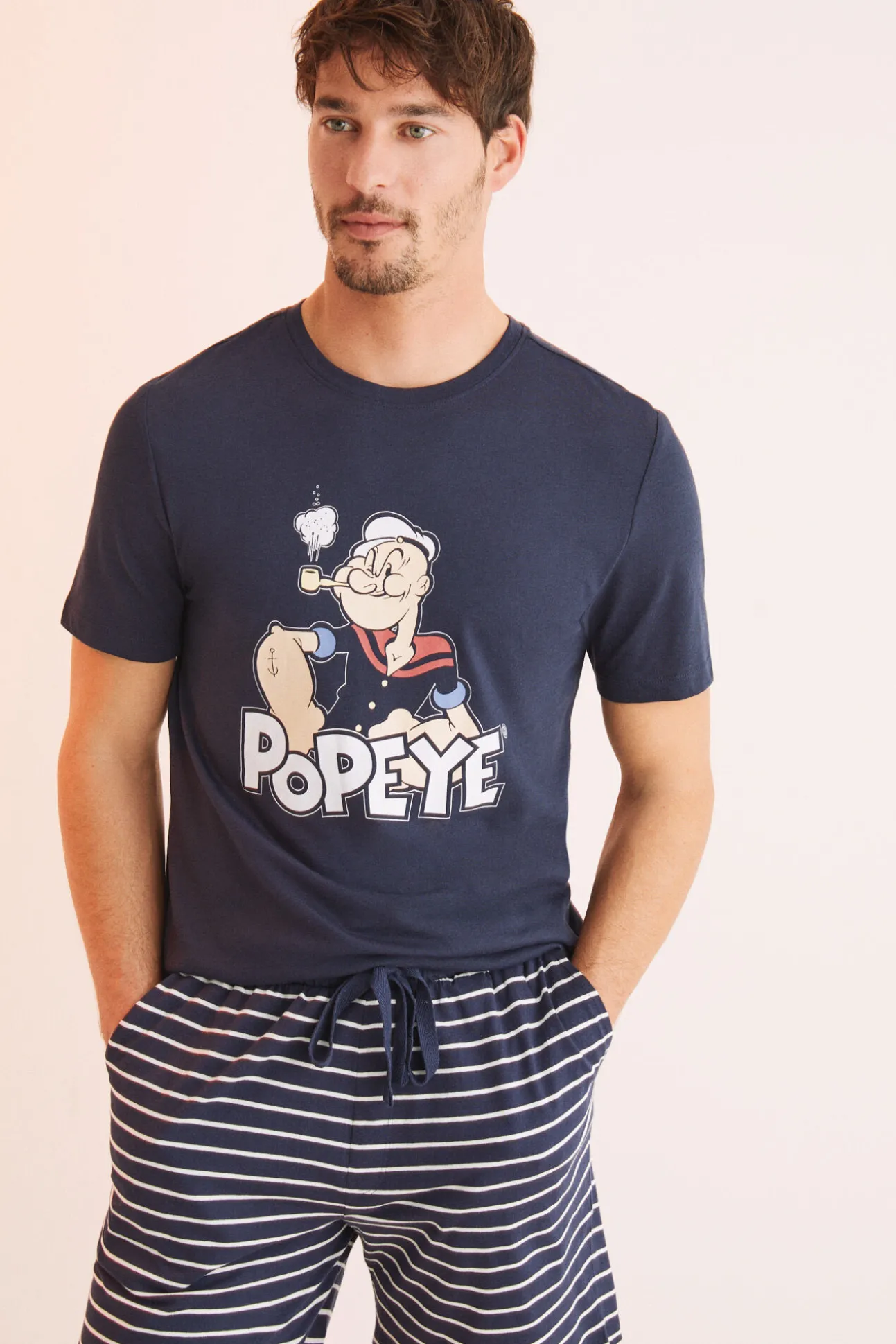 Pijama Corto Hombre Algodon Popeye