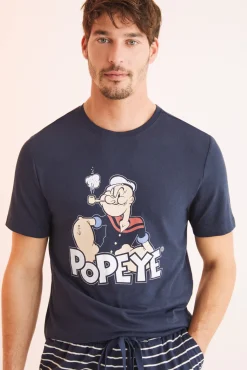 Pijama Corto Hombre Algodon Popeye