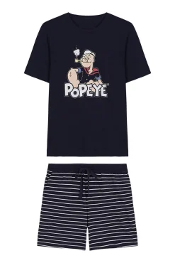 Pijama Corto Hombre Algodon Popeye