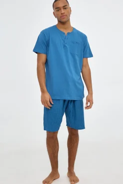 Pijama De Hombre Pantalon Rayas
