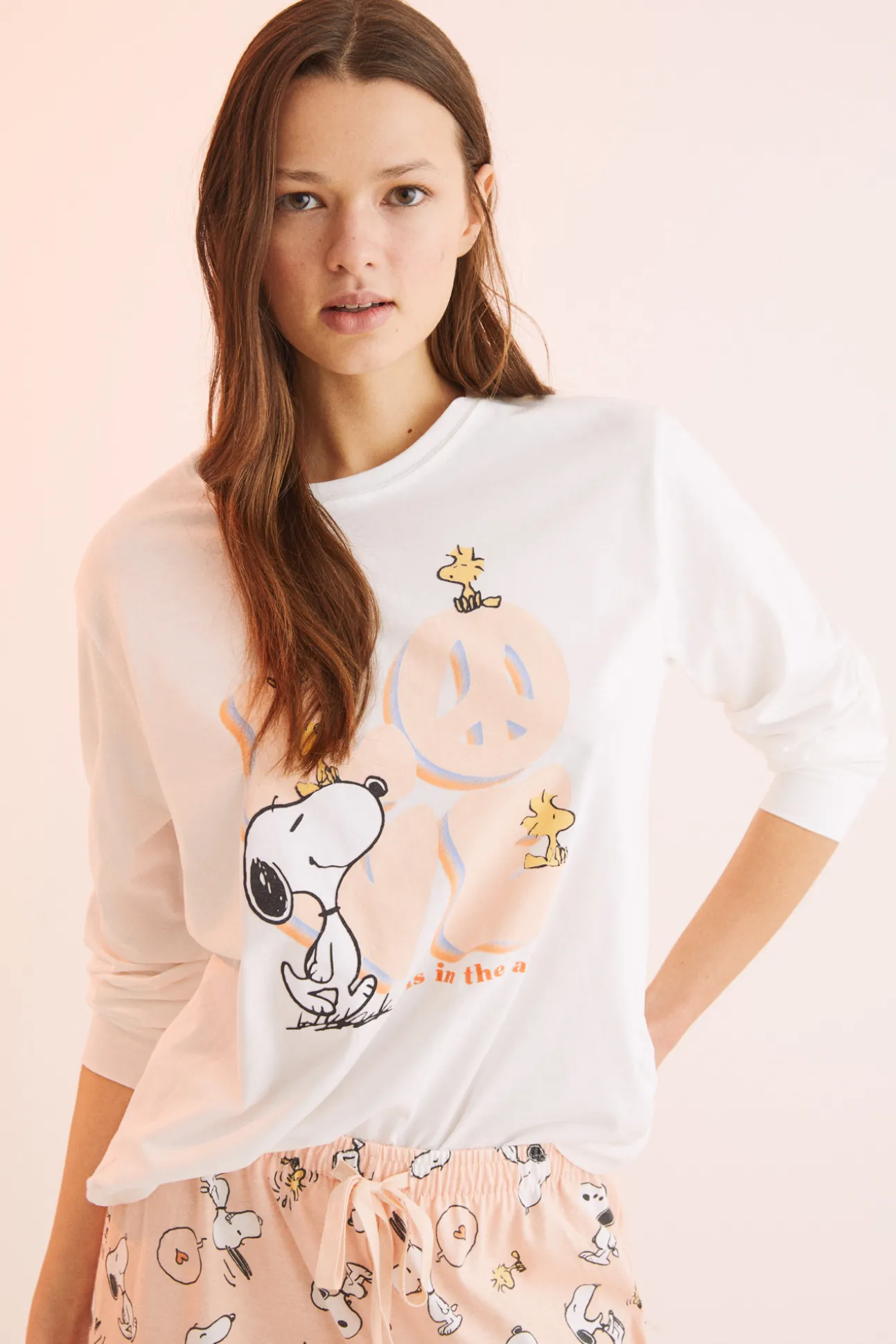 Pijama Largo 100% Algodon Snoopy 'Love'
