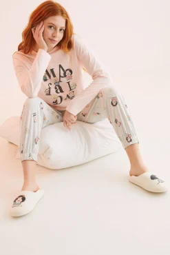 Pijama Largo Algodon Mafalda