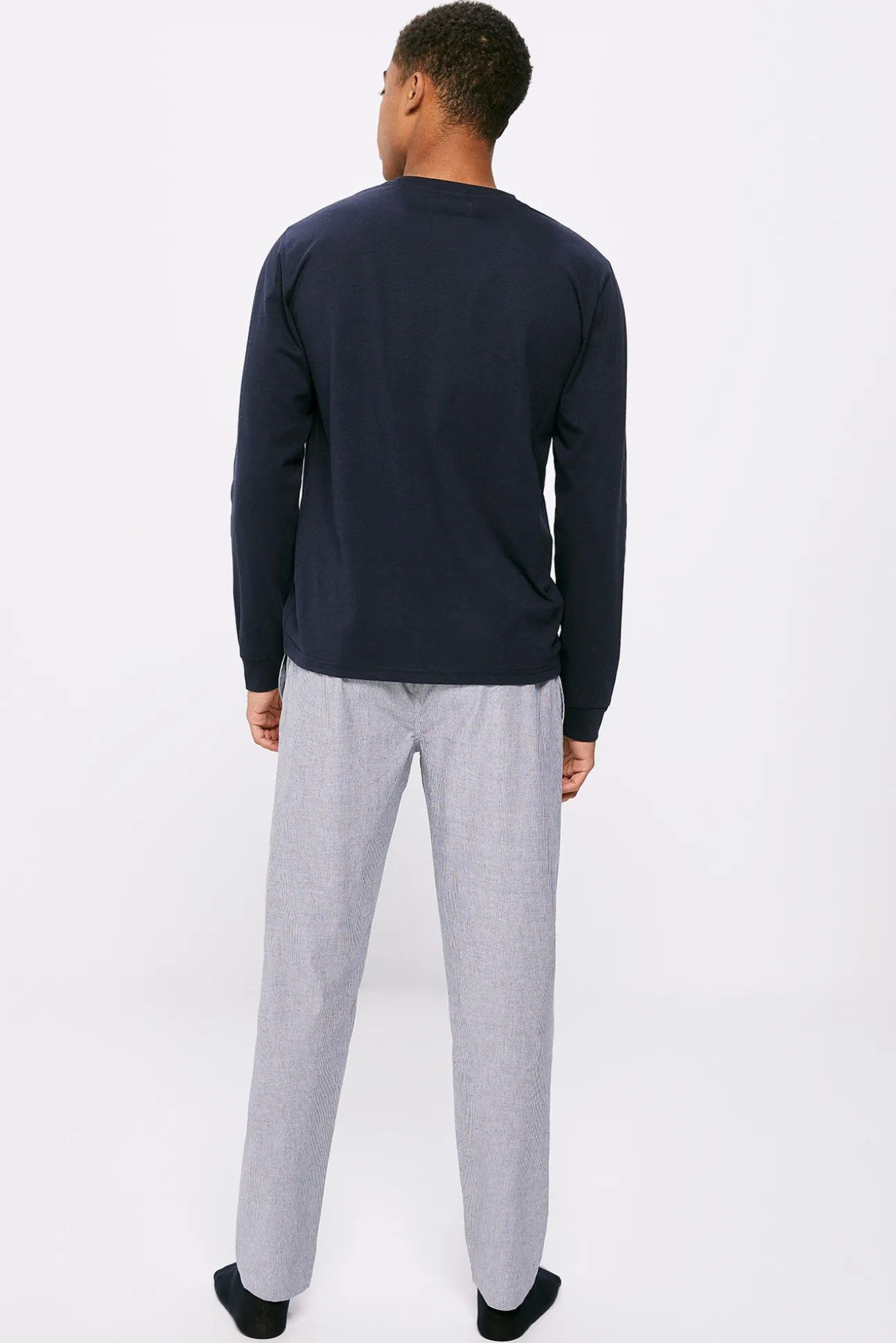 Pijama Largo Pantalon Tela