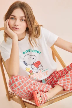Pijama Snoopy 100% Algodon Sandias