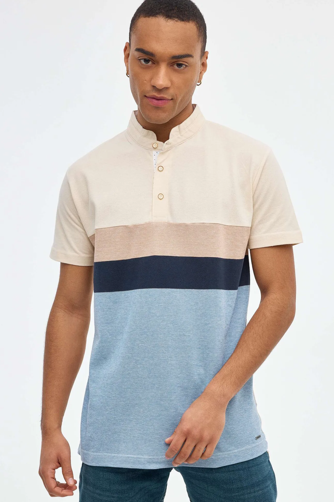Polo De Rayas Con Contraste