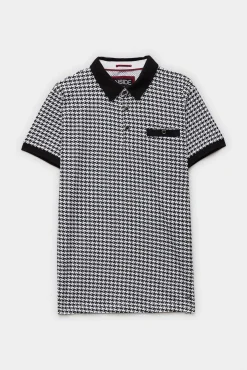 Polo Estampado Pata De Gallo