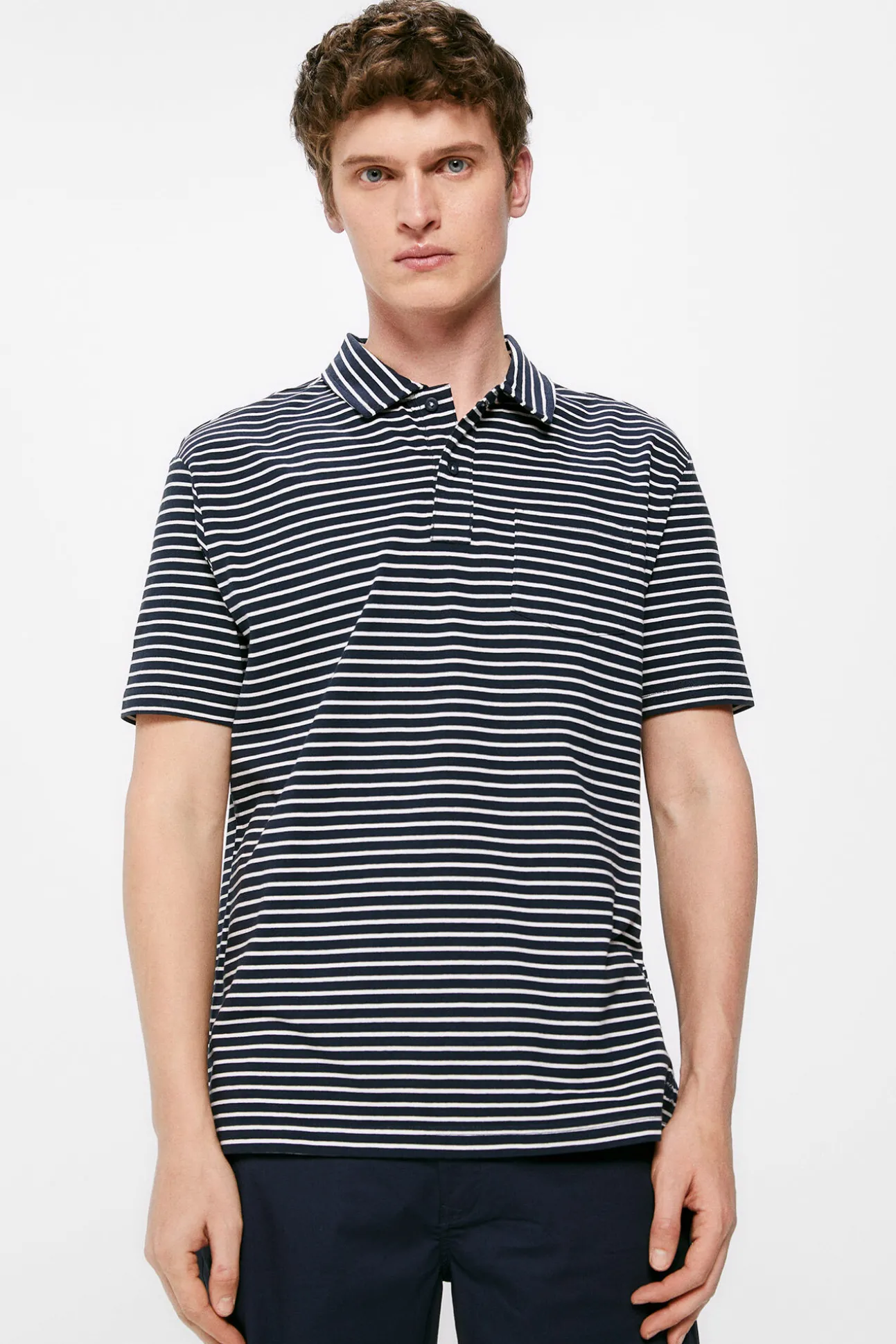Polo Jersey Multiraya Bolsillo