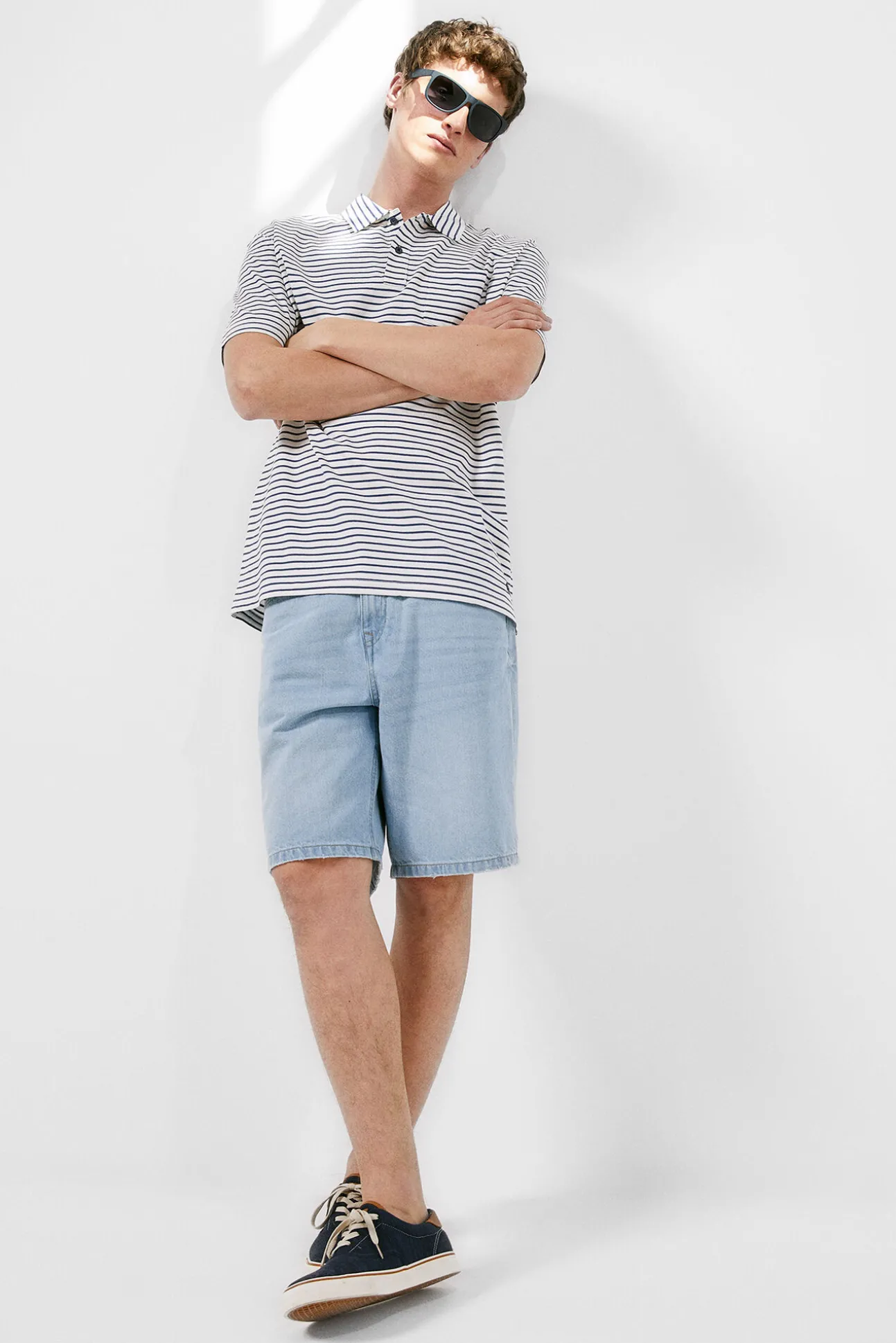 Polo Jersey Multiraya Bolsillo
